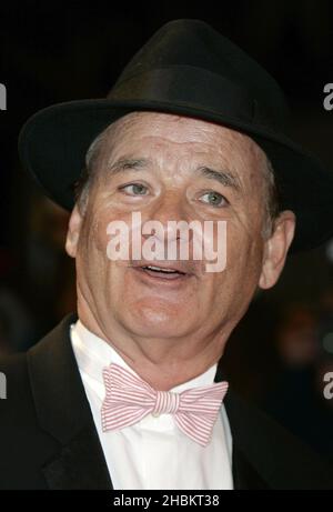 Bill Murray arrive pour la première mondiale du fantastique M. Fox lors du gala d'ouverture du Times BFI London film Festival à l'Odeon à Leicester Square, Londres Banque D'Images