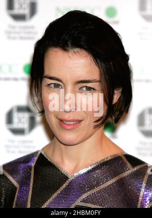 Olivia Williams of an Education arrive aux London Criticss' Circle film Awards au Landmark Hotel, Londres. Banque D'Images