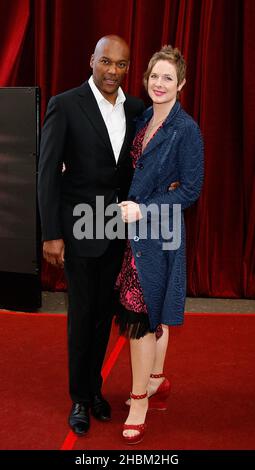 Colin Salmon arrive pour un « public avec Michael Bublé » aux London Studios, dans le centre de Londres. Banque D'Images