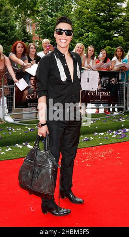 GOK WAN arrive au Twilight Saga Eclipse Premiere à l'Odeon, Leicester Square, Londres. Banque D'Images