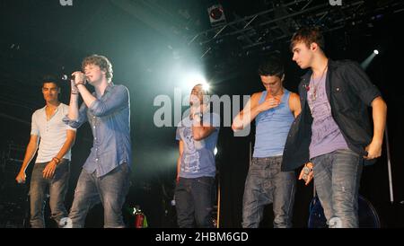 The Wanted Perform au G-A-y Heaven à Londres. Banque D'Images