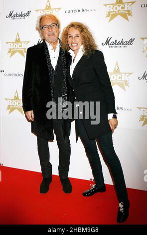 Mick Jones, de l'étranger, participe aux Classic Rock Awards au Roundhouse de Camden, Londres. Banque D'Images