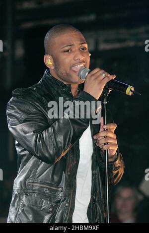 Jonathan 'JB' Gill de JLS se produit au G-A-y Heaven à Londres. Banque D'Images