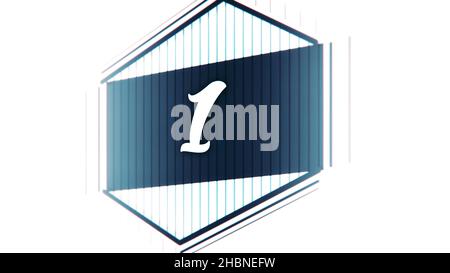 Compte à rebours de la ligne de repère du film avec les chiffres dessinés.Stop motion pastel compte à rebours animation de dessin animé sur fond de tableau noir - nouvelle qualité unique fait main rétro Banque D'Images