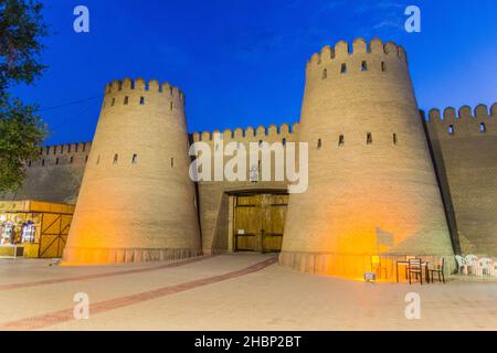 Murs de la Citadelle à Khujand, Tadjikistan Banque D'Images