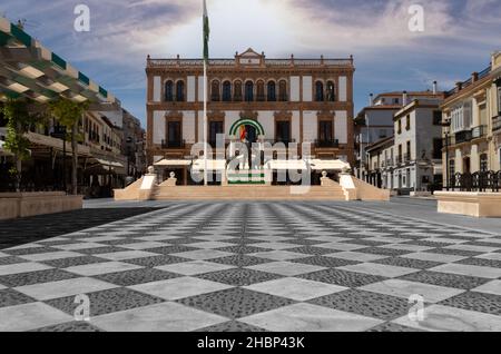 La Plaza del Socorro à Ronda, Espagne Banque D'Images