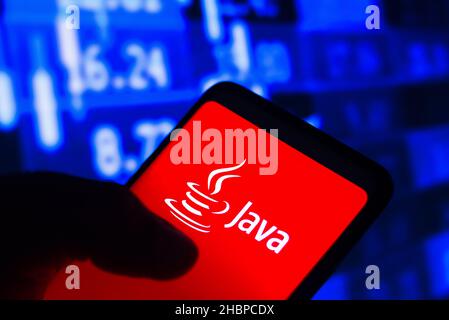 Brésil.20th décembre 2021.Dans cette illustration, le logo Java s'affiche sur un smartphone.Crédit : SOPA Images Limited/Alamy Live News Banque D'Images
