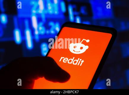 Brésil.20th décembre 2021.Dans cette illustration, le logo Reddit s'affiche sur un smartphone.(Photo de Rafael Henrique/SOPA Images/Sipa USA) crédit: SIPA USA/Alay Live News Banque D'Images