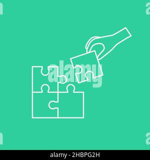 Jeu d'icônes de ligne de psychothérapie et de psychologie. Simple Illustration de Vecteur