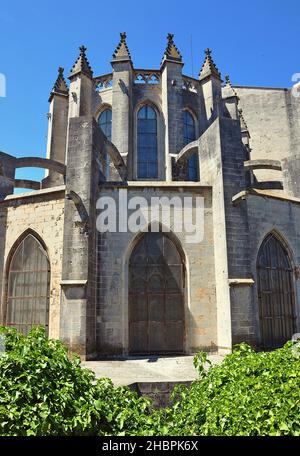 Cathédrale de Santa Maria à Gerona, Catalogne, Espagne Banque D'Images