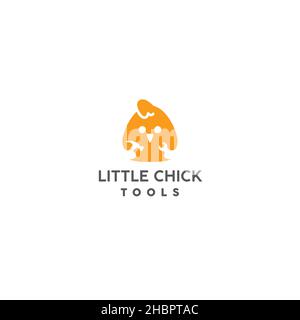 Design minimaliste logo Little Chick Tools Illustration de Vecteur