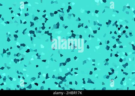 Décor d'arrière-plan art abstrait en mosaïque de cristal turquoise.Style cristal turquoise tendance.Idéal pour le Web, la publicité, les tirages, les fonds d'écran. Banque D'Images