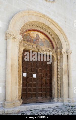 Église de San Vito, façade, l'Aquila, Abruzzes, Italie,Europe Banque D'Images