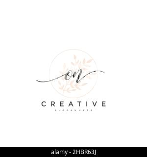 SUR l'écriture initiale modèle géométrique de logo minimaliste art vectoriel, logo pour la beauté d'affaires, la mode, et d'autres art Illustration de Vecteur