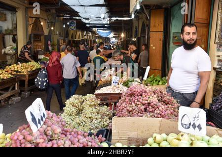 Souk (marché), Tripoli (Trablous), nord du Liban. Banque D'Images