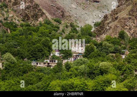 Petit village de la province de Badakhshan en Afghanistan Banque D'Images