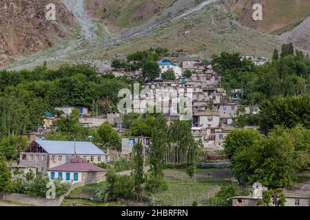 Petit village de la province de Badakhshan en Afghanistan Banque D'Images