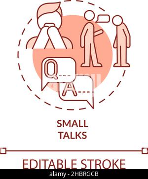 Icône concept terre cuite petite parler Illustration de Vecteur