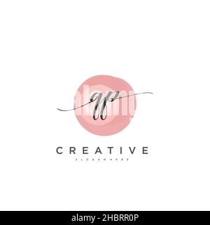 QP écriture initiale modèle géométrique minimaliste logo art vectoriel, logo pour la beauté d'affaires, la mode, et d'autres art Illustration de Vecteur