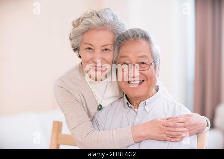 Vieux couple heureux Banque D'Images