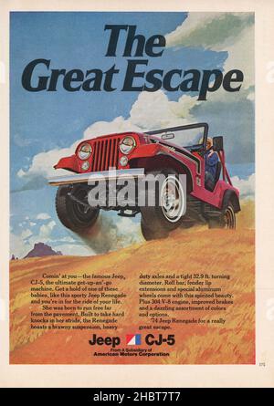 Numéro de novembre 1973 « Playboy » Magazine Advertising, États-Unis Banque D'Images