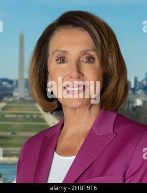 Photo officielle de la Présidente Nancy Pelosi en 2019. CA.11 janvier 2019 Banque D'Images