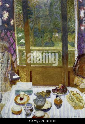 Salle à manger avec vue sur le jardin - salle de petit déjeuner - 1930 31 - huile sur toile 159,6 x 113,8 cm - Bonnard Pierre Banque D'Images
