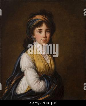 Elisabeth Vigée-Lebrun - Portrait de la princesse Belozersky (1798) Banque D'Images