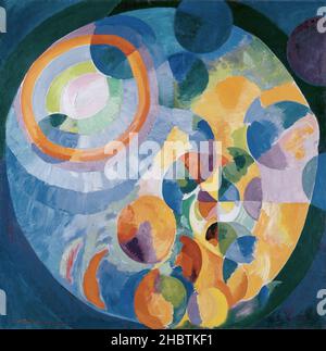 Circuliformes.Soleil, Lune - 1913 31 - huile sur toile 200 x 197 cm - Delaunay Robert Banque D'Images