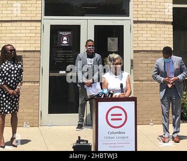 La congressin Joyce Beatty parle à la Columbus Urban League de la réforme de la police à Columbus Ohio ca.2 juin 2020 Banque D'Images