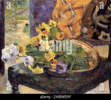 Gauguin Paul - Collection privée - faire un bouquet - 1880 - huile sur bois 54 x 65 cm Banque D'Images