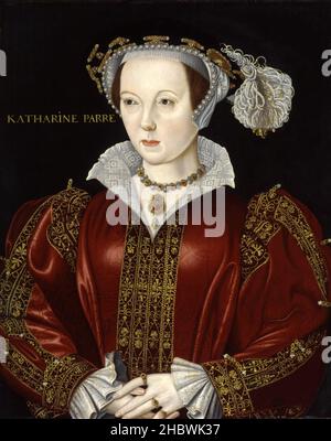 Un portrait de Catherine Parr, la sixième et dernière femme de Henri VIII Banque D'Images