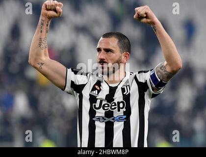 Turin, Italie.21st décembre 2021.Leonardo Bonucci de Juventus FC lors de la série Un match de 2020/21 entre Juventus FC et Cagliari Calcio au stade Allianz le 21 décembre 2021 à Turin, Italie-photo ReporterTorino crédit: Agence photo indépendante/Alamy Live News Banque D'Images