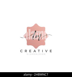 TM écriture initiale modèle géométrique minimaliste de logo art vectoriel, logo pour la beauté d'affaires, la mode, et d'autres art Illustration de Vecteur