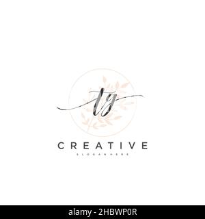 TG écriture initiale modèle géométrique de logo minimaliste art vectoriel, logo pour la beauté d'affaires, la mode, et d'autres art Illustration de Vecteur