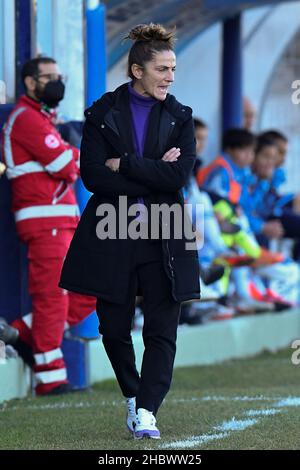 Formello, Italie.19th décembre 2021.Patrizia Panico d'ACF Fiorentina pendant la deuxième journée du Groupe F de Coppa Italia entre S.S. Lazio vs ACF Fiorentina le 19 décembre 2021 au Stadio Mirko Fersini, Formello Italie.(Credit image: © Domenico Cippitelli/Pacific Press via ZUMA Press Wire) Banque D'Images