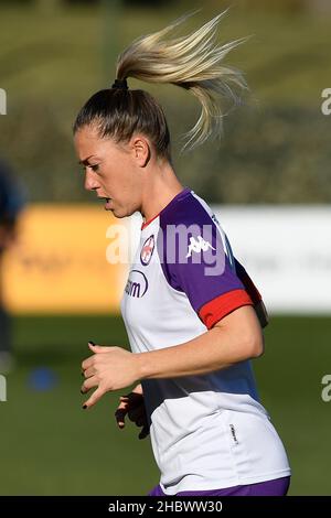 Formello, Italie.19th décembre 2021.Francesca vitale d'ACF Fiorentina pendant la deuxième journée du Groupe F de Coppa Italia entre S.S. Lazio vs ACF Fiorentina le 19 décembre 2021 au Stadio Mirko Fersini, Formello Italie.(Credit image: © Domenico Cippitelli/Pacific Press via ZUMA Press Wire) Banque D'Images