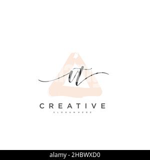 VT écriture initiale modèle géométrique minimaliste logo art vectoriel, logo pour la beauté d'affaires, la mode, et d'autres art Illustration de Vecteur