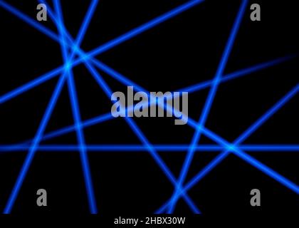 Effet rayons de soleil abstrait.Rayons cosmiques lumineux ou laser, flashs et particules de lumière brillantes avec lentille optique sur effet de pose sur fond noir vide.Photo de haute qualité Banque D'Images