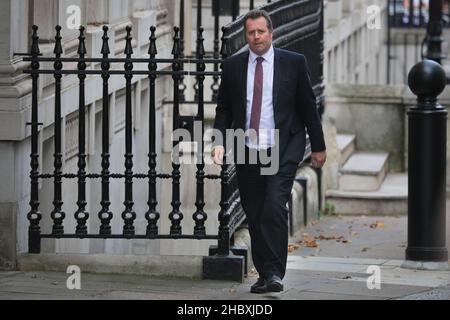 Mark Spencer, politicien du Parti conservateur britannique, whip en chef, ministre du gouvernement Johnson, Downing Street, Londres Banque D'Images