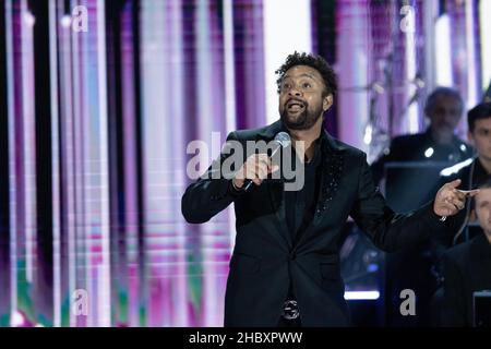 Rome, Italie, 16 décembre 2021 - Shaggy se présente au XXIX Concerto di natale de l'Auditorium Conciliazione à Rome Banque D'Images