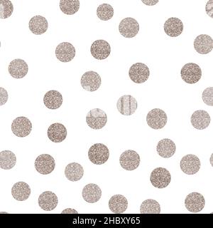 Modèle d'arrière-plan en pointillés argentés pour cartes de vœux ou papier cadeau. Motif en argent et blanc pour Noël ou New Yea Banque D'Images