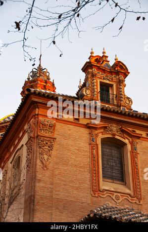 Baroque Santa María Magdalena à Séville, Espagne. Banque D'Images