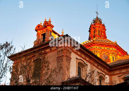 Espagnol Baroque Iglesia de Magdalen ou église de Santa María Magdalena à Séville, Espagne. Banque D'Images