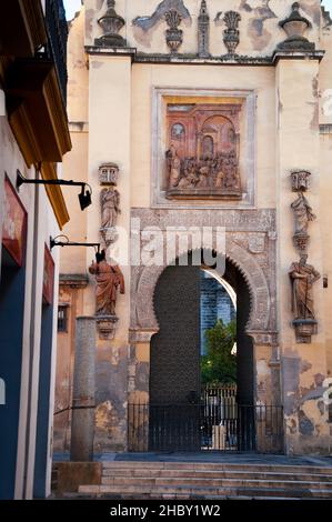 Cathédrale de Séville porte du pardon en Espagne. Banque D'Images