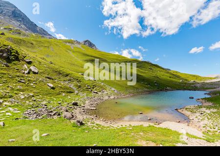 Bormio, Livigno (IT), vallée de l'Alpisella Banque D'Images