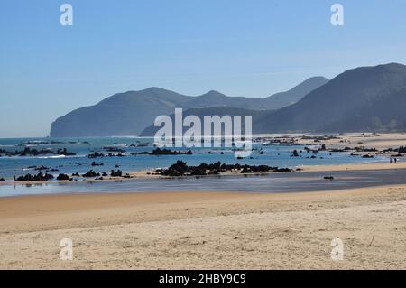 Playa de Trengandín à Noja, Espagne Banque D'Images