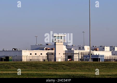 Crest Hill, Illinois, États-Unis.Stateville Correctional institution, une prison à sécurité maximale au sud-ouest de Chicago.La prison a ouvert ses portes en 1925. Banque D'Images