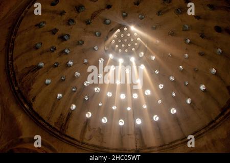 Vue détaillée d'un intérieur de hammam turc à İstanbul, Turquie Banque D'Images