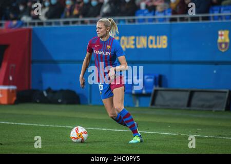 Barcelone, Espagne.22nd décembre 2021.Fridolina Rolfo du FC Barcelone vue en action pendant le match Primera Iberdrola entre le FC Barcelona Femeni et Madrid CFF au stade Johan Cruyff.Score final; FC Barcelona Femeni 7:0 Madrid CFF crédit: SOPA Images Limited/Alay Live News Banque D'Images